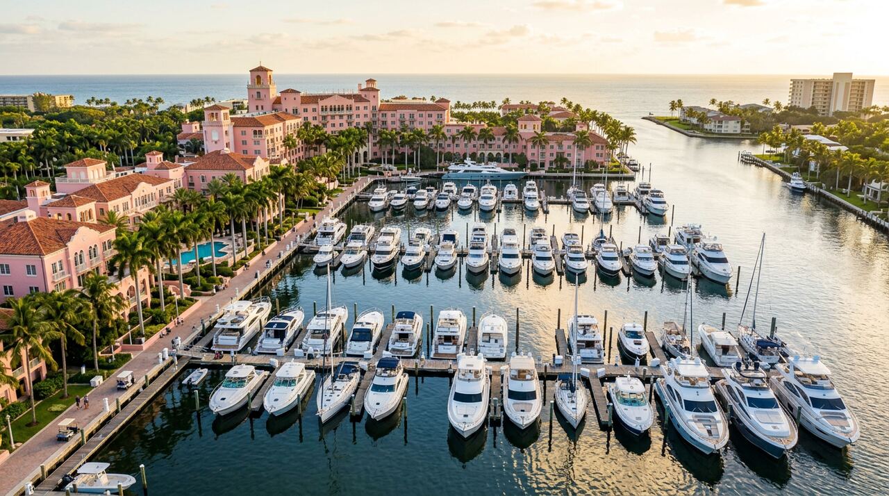 Boca Raton Resort Marina wet slips in Boca Raton, Florida