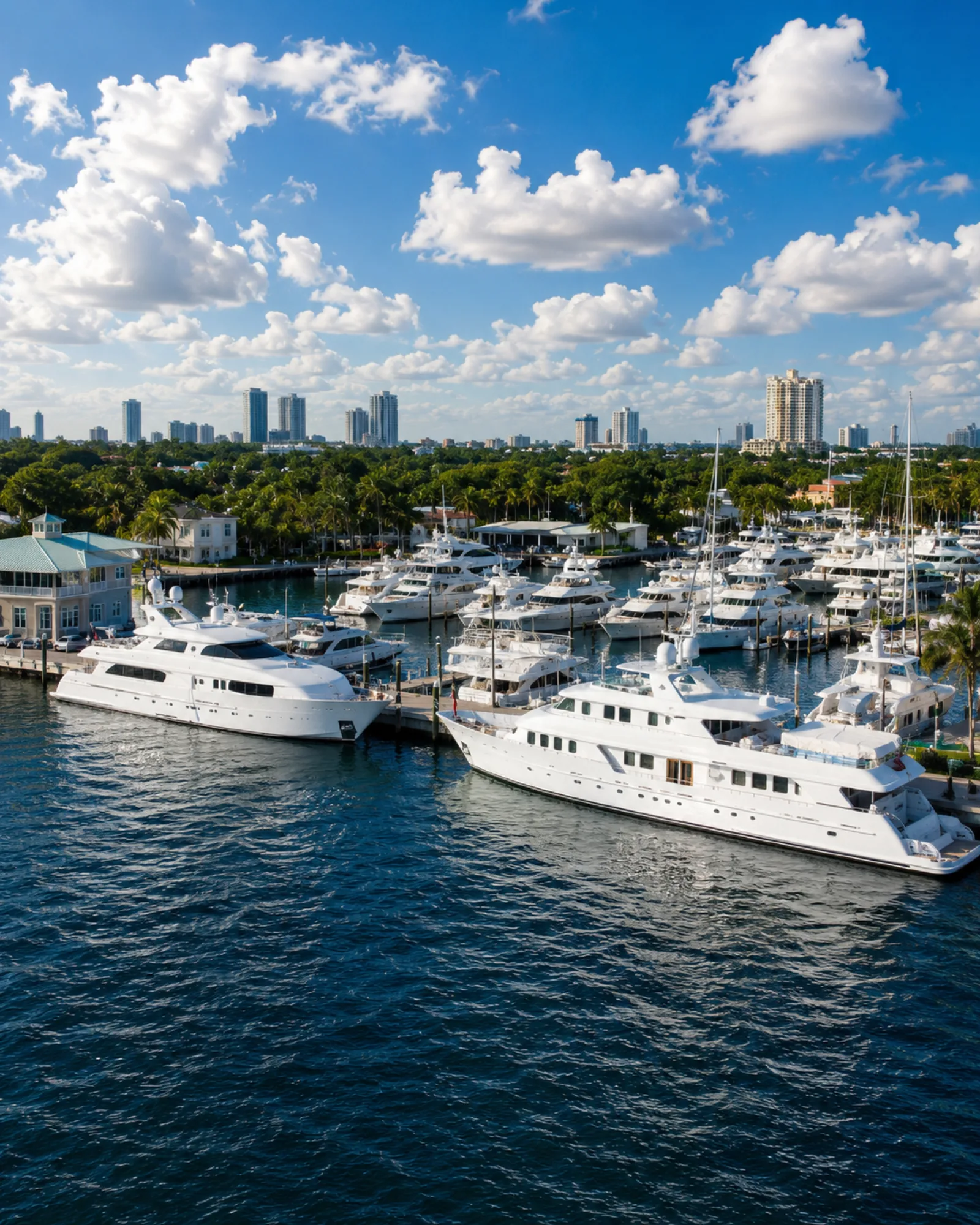 Marina at blue hour