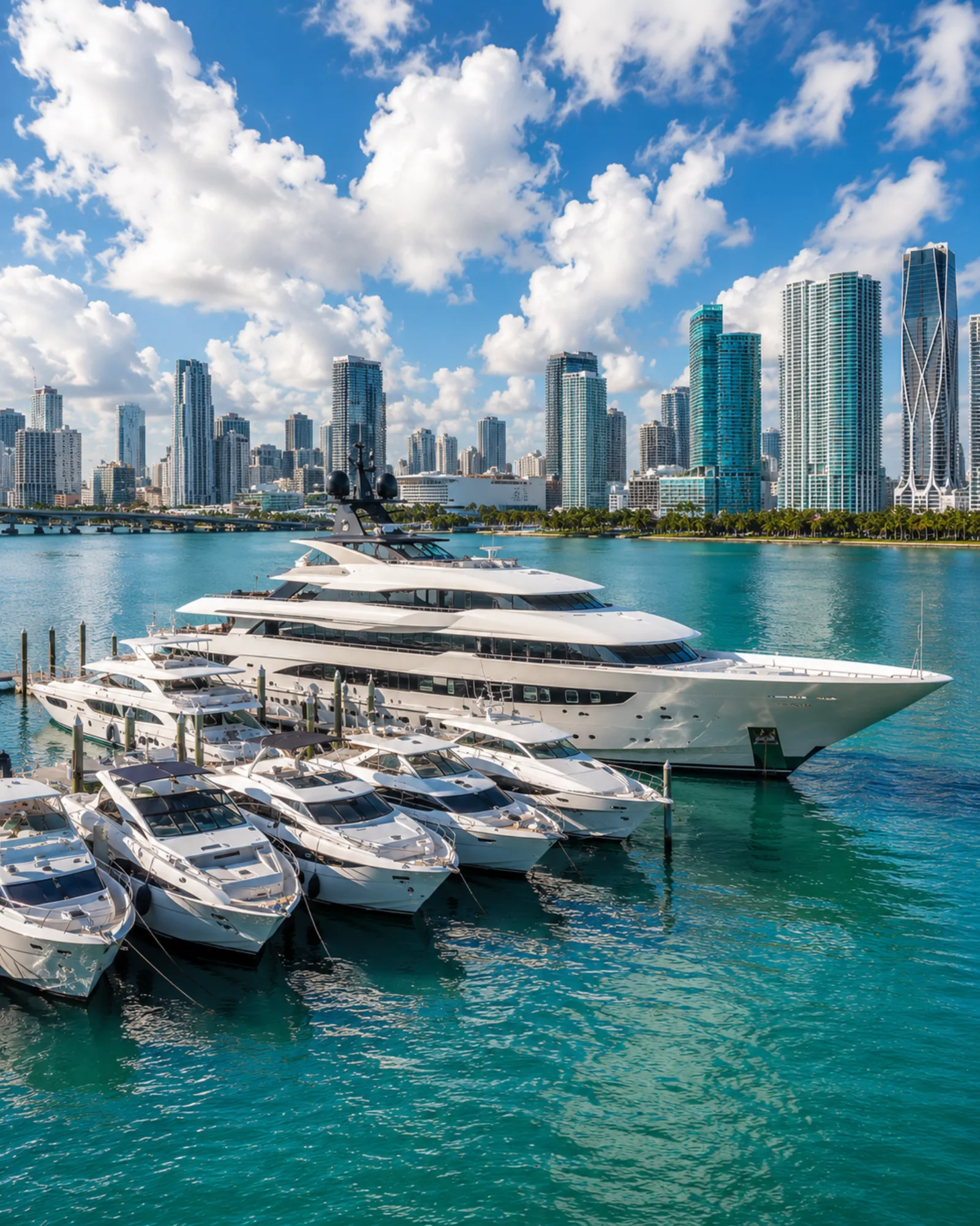 Miami marina wet slips and yacht dockage