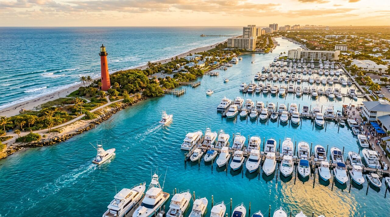 Hillsboro Inlet Marina wet slips in Pompano Beach, Florida