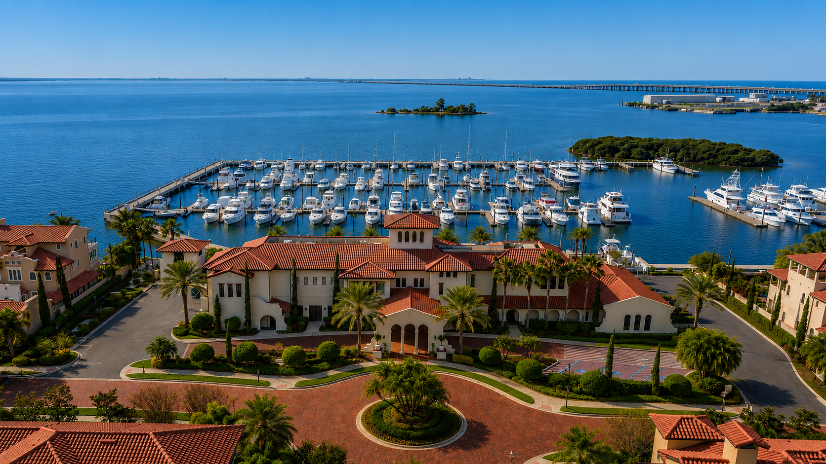Westshore Yacht Club wet slips in Tampa, Florida